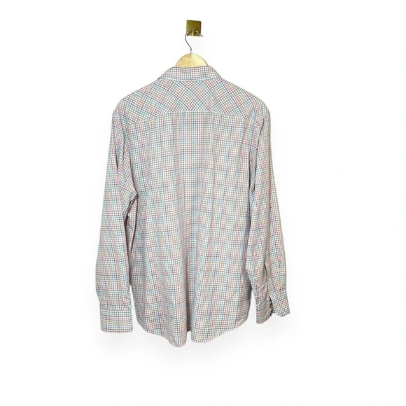 Zachary Prell Men’s Drozdov Multicolor Check Button Down Shirt Size XL - Picture 12 of 13